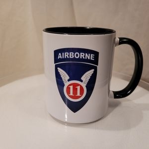 Airborne White & Blue Coffee Cup